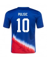 Yhdysvallat Christian Pulisic #10 Vieraspaita Copa America 2024 Lyhythihainen